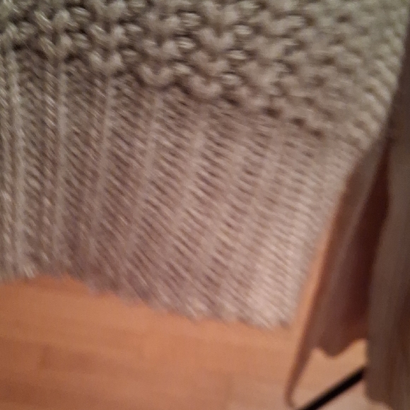 POL Oversized Open-Front Cream Ribbed Cardigan - Picture 9 of 12